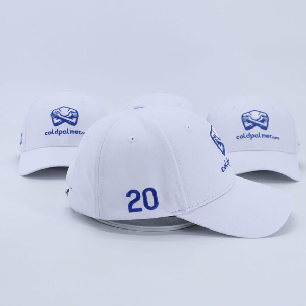 Baseball Cap White with England Badge - Image 3